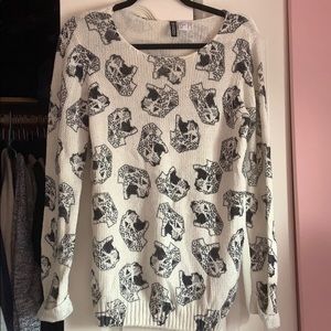 2/$20 H&M Printed Tiger Head Sweater